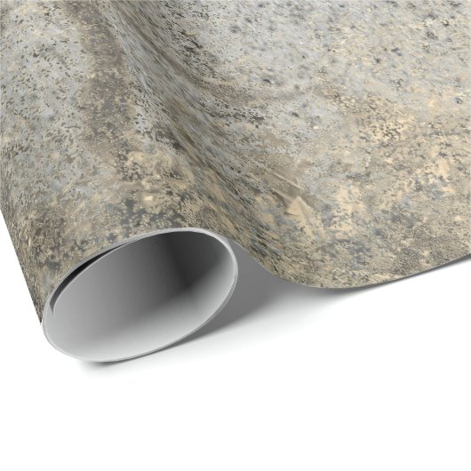 Rustikaler Western Kuh Skull Schwarz Textur Decoup Geschenkpapier (Rolleneckpunkt)