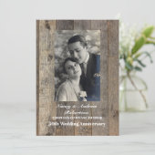 rustikaler Western Land 50. Hochzeitstag Einladung (Stehend Vorderseite)