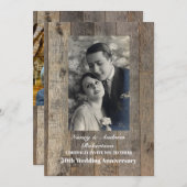 rustikaler Western Land 50. Hochzeitstag Einladung (Vorne/Hinten)