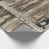 Rustikaler Western Land Holz Stall Lanterns Geschenkpapier (Ecke)