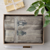 Rustikaler Western Land Holz Stall Lanterns Seidenpapier (Geschenk)