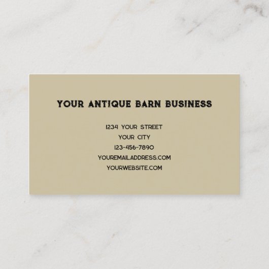 Rustikaler Western Land Holz Stall Lanterns Visitenkarte (Rückseite)