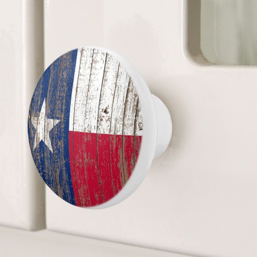 Rustikaler Western Land Lone Star Texas Flag Keramikknauf