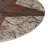 Rustikaler Western Land Primitive Texas Star Schneidebrett (Ecke)