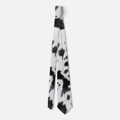 Rustikaler Western Land Schwarz-weiß Cowhide Krawatte (Rückseite)