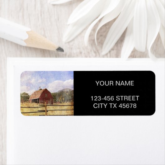 Rustikaler Western Landbauernhof Primitive Rote Ba (Insitu)