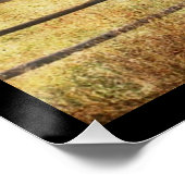 Rustikaler Western Landbauernhof Primitive Rote Ba Poster (Ecke)