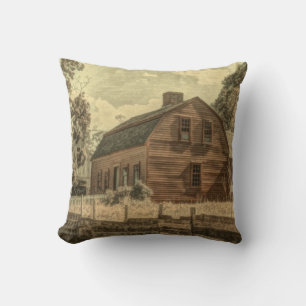 Rustikaler Western Landhaus Chic Red Barn Kissen