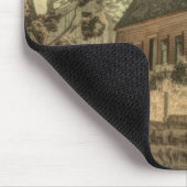 Rustikaler Western Landhaus Chic Red Barn Mousepad (Ecke)