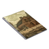 Rustikaler Western Landhaus Chic Red Barn Notizblock (Rechte Seite)