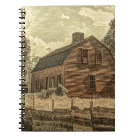 Rustikaler Western Landhaus Chic Red Barn Notizblock (Vorderseite)