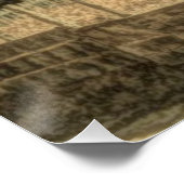 Rustikaler Western Landhaus Chic Red Barn Poster (Ecke)