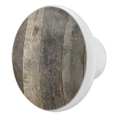 Rustikaler Western Landhaus Grauer Barnholz Keramikknauf (Rechts)