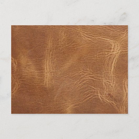 Rustikaler Western Leather Wedding speichern das D Ankündigungspostkarte (Rückseite)