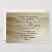 Rustikaler Western LKW Hochzeit Einladung (Rückseite)