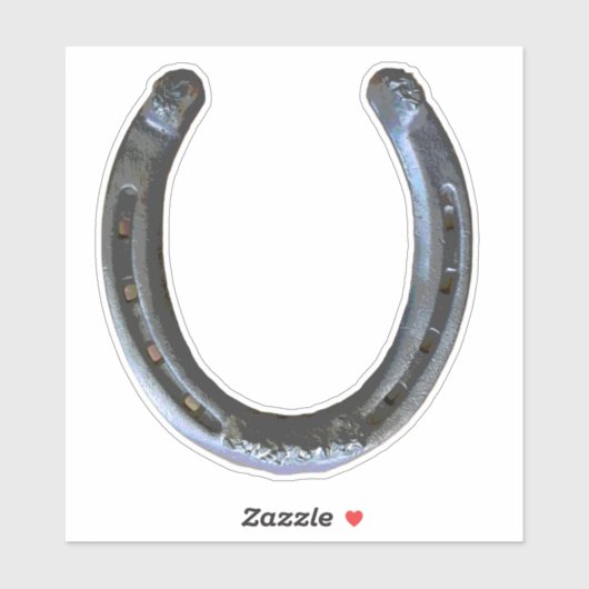 Rustikaler Western Lucky Horseshoe Aufkleber (Blatt)