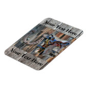 Rustikaler Western Magnet (Linke Seite)