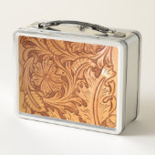 Rustikaler Western Metall Brotdose (Rückseite)