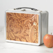 Rustikaler Western Metall Brotdose (Beispiel)