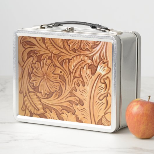 Rustikaler Western Metall Brotdose (Beispiel)