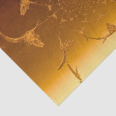 Rustikaler Western Metallic Gold Texture Cow Skull Seidenpapier (Ausschnitt)