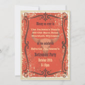 Rustikaler Western Party Einladung (Rückseite)