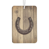 Rustikaler Western Personalisiert Lucky Horseshoe Autolufterfrischer (Rückseite)
