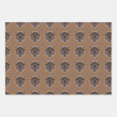 Rustikaler Western Plains Bison Geschenkpapier Set (Vorderseite)