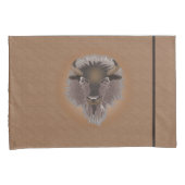 Rustikaler Western Plains Bison Kissenbezug (Vorderseite-Rechts)