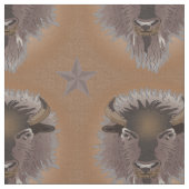 Rustikaler Western Plains Bison Stoff (Nahaufnahme)
