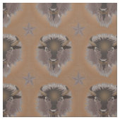 Rustikaler Western Plains Bison Stoff (Muster)
