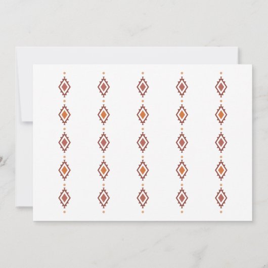 Rustikaler Western Probe Abendessen Einladung (Rückseite)