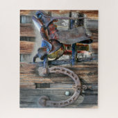 Rustikaler Western Puzzle (Vertikal)