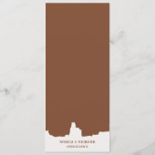 Rustikaler Western Ranch Farm Barn Cowboy Boots Menükarte (Rückseite)