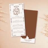 Rustikaler Western Ranch Farm Barn Cowboy Boots Menükarte