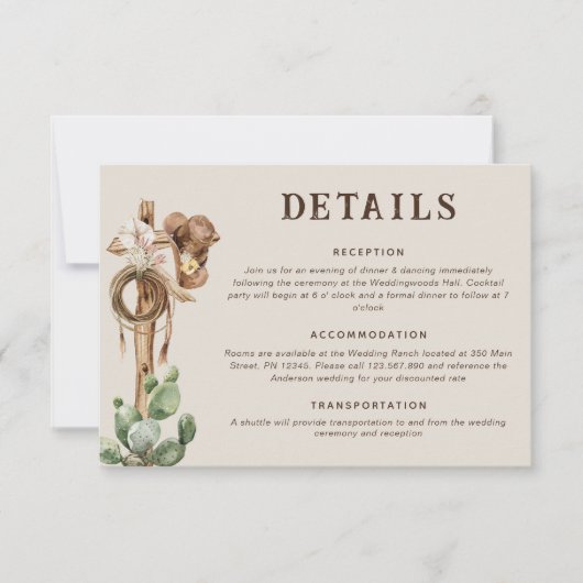 Rustikaler Western Ranch Hochzeitssonderwagen (Vorderseite)