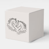 Rustikaler Western Reitsport Hochzeit Geschenkschachtel (Vorderseite)