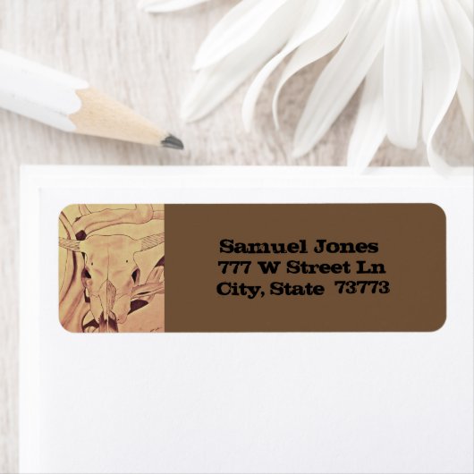 Rustikaler Western Rind Schädel (Insitu)