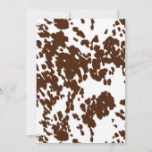 Rustikaler Western Rodeo Cowboy Babydusche Einladu Einladung (Rückseite)