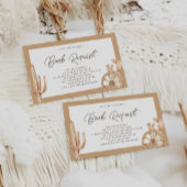 Rustikaler Western Rodeo Kinderdusche Buchungsanfr Begleitkarte