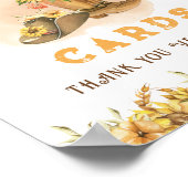 Rustikaler Western Rodeo Kinderdusche Schild (Ecke)