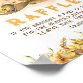 Rustikaler Western Rodeo Kinderdusche Windelwindel Poster (Ecke)