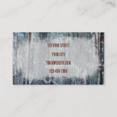 Rustikaler Western Rust Brown Gray Texture Bull Sk Visitenkarte (Rückseite)