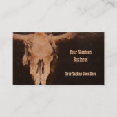 Rustikaler Western Rustikales Braun Vintager Art B Visitenkarte (Vorderseite)