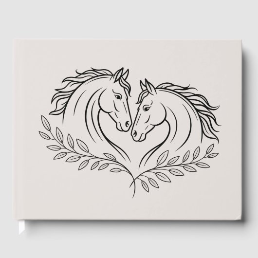 Rustikaler Western Rustikales Rodeln Gästebuch (Vorderseite)