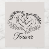 Rustikaler Western Rustikales Rodeln Weinetikett (Einzelnes Label)