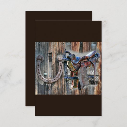 Rustikaler Western Save The Date (Vorne/Hinten)