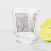Rustikaler Western Schnapsglas (Rückseite)