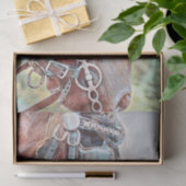 Rustikaler Western Seidenpapier (Geschenk)