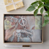 Rustikaler Western Seidenpapier (Geschenk)